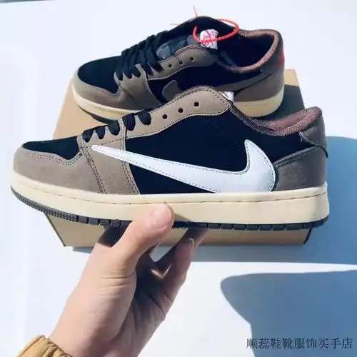 【尖货】耐克dunkaj乔一三方联名白黑蓝闪电倒钩男女情侣款高颜值学生