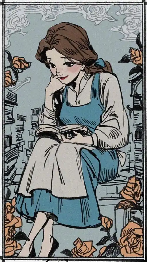 插画师 msofkmt绘制的迪士尼公主,画风太美了_高清图集_新浪网