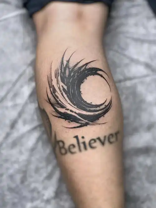 ⚜深圳纹身暗黑月亮