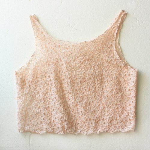 欧美春夏新款超短镂空小背心网眼女款高腰吊带衫 原单蕾丝打底衫