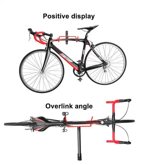 自行车墙壁挂架 山地车固定展示双挂钩儿童平衡车室内墙壁挂车架