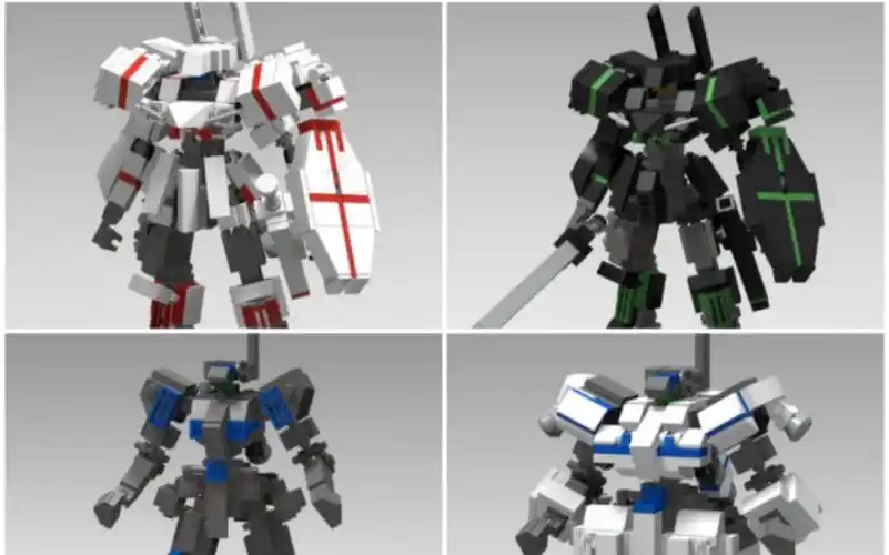 【划水】尝试studio设计的乐高机甲moc