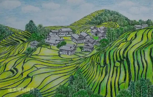 数学老师爱画画,背起行囊走村窜寨,画大地最美韵律