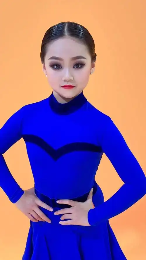 宝儿今日拉丁舞妆容