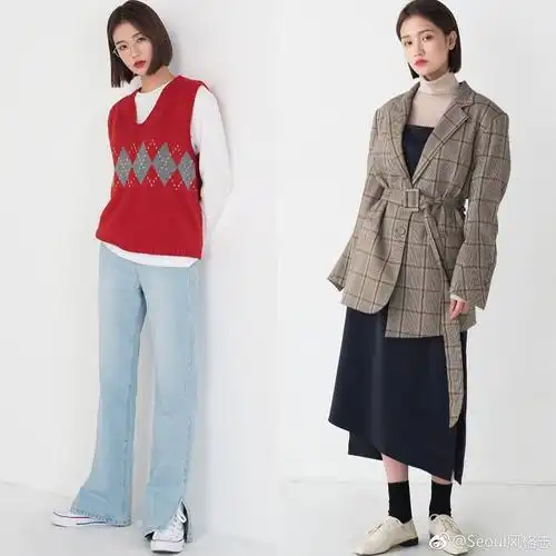 banharu 2018 aw lookbook,甜美俏皮又不乏温柔稳重的韩式秋冬穿搭