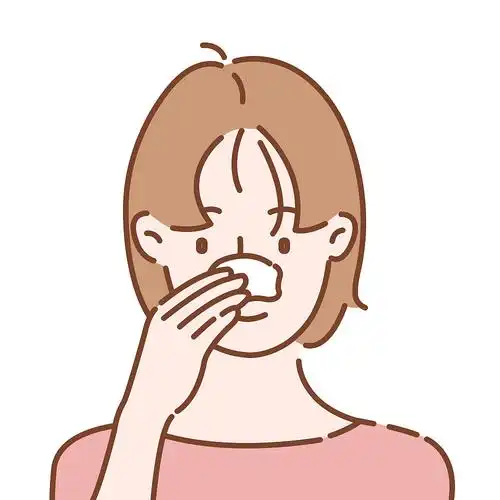 鼻贴和鼻喷雾的示意图～看着好好玩