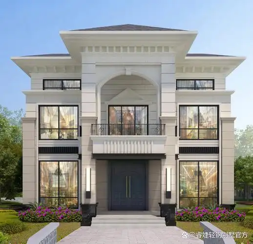 农村二三层轻钢别墅(房屋)户型效果图大全!