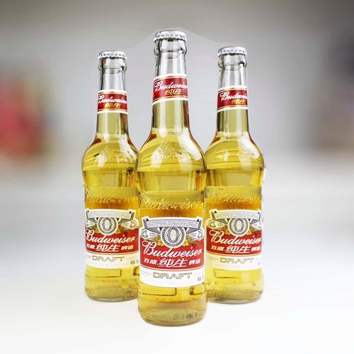 百威纯生玻璃小瓶啤酒330ml*24瓶 拉罐装小麦黄啤酒江浙沪包邮