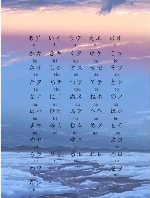 日语五十音图壁纸分享73