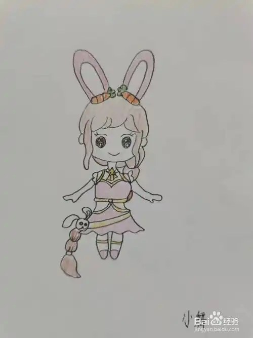 卡通小舞怎么画