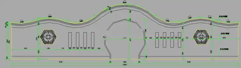 月亮门施工图详图