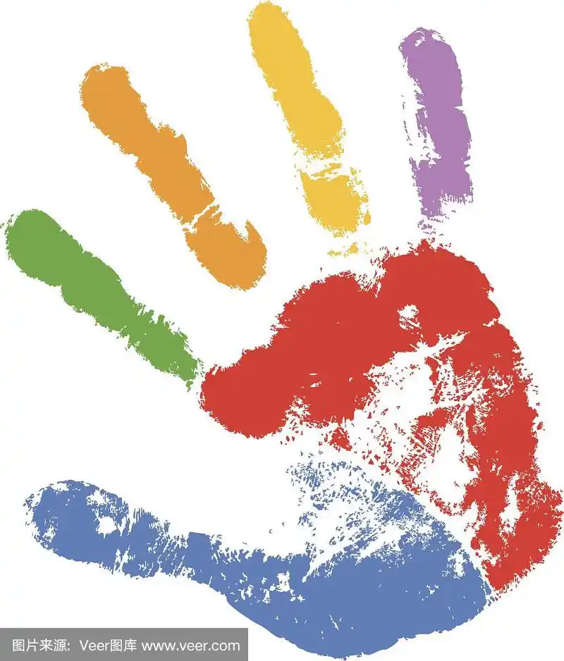 手印,彩色图片,痕迹,指画,符号