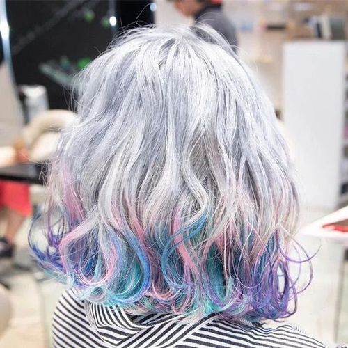 挂耳染发2020流行心机发剂彩色挑染持久头发彩染