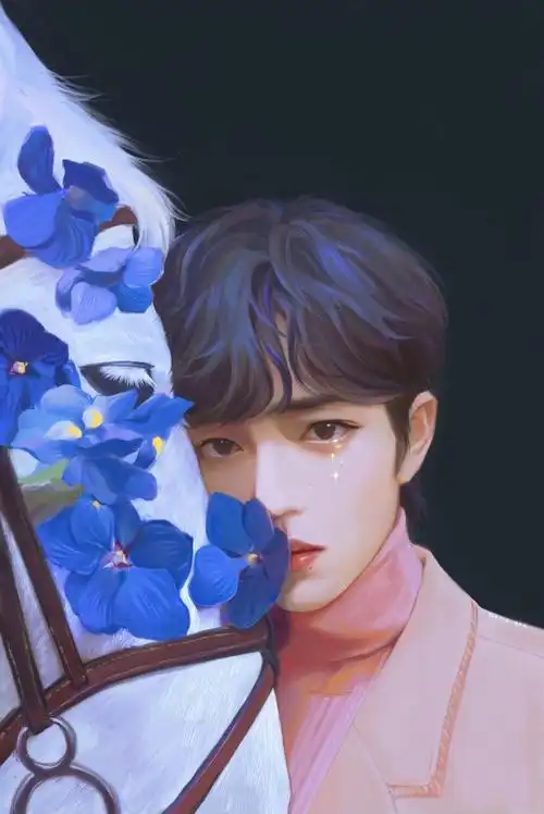 肖战手绘漫画crjanjue借个光