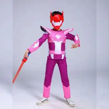 迷你特工队衣服玩具儿童铠甲勇士迷你特工队福特套装表演 紫色露西