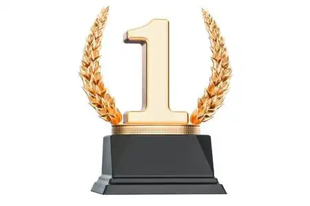 玻璃奖杯第一名图片