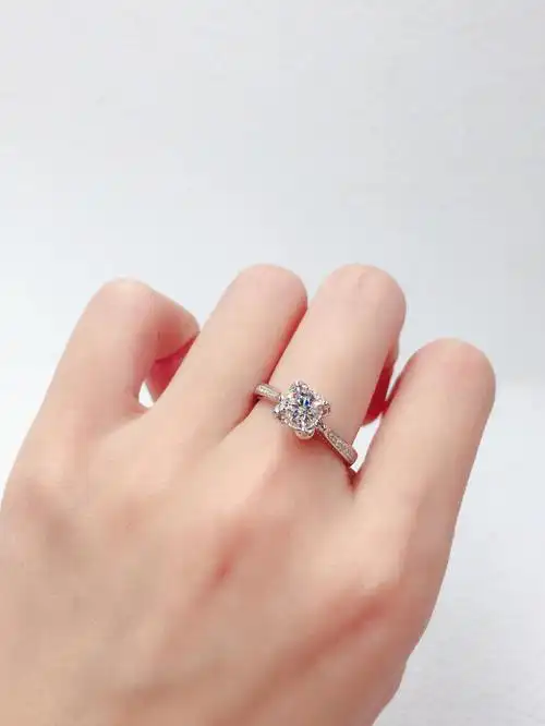 上手显钻的50分气质钻戒武汉定制