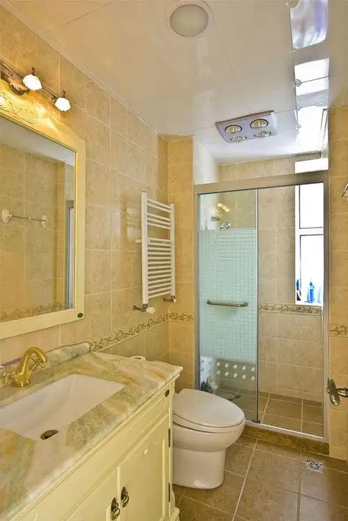 简欧风格三居室卫生间灯具装修效果图大全#334653276