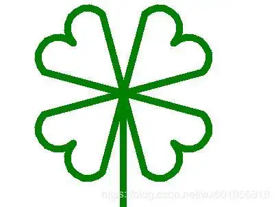 pythonturtle工具绘制四叶草的实例分享