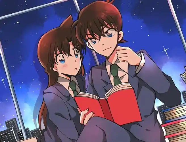 工藤新一毛利兰好浪漫的场景twict296311