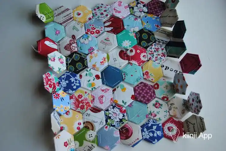 拼布diy六角菱形拼布图解