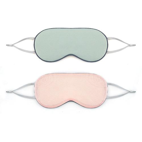 现货温凉两用挂耳眼罩遮光睡眠冰丝护眼罩工厂