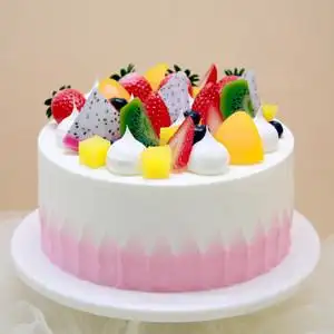 新款流行欧式奶油草莓水果塑胶仿真生日蛋糕模型橱窗摆设展示样品
