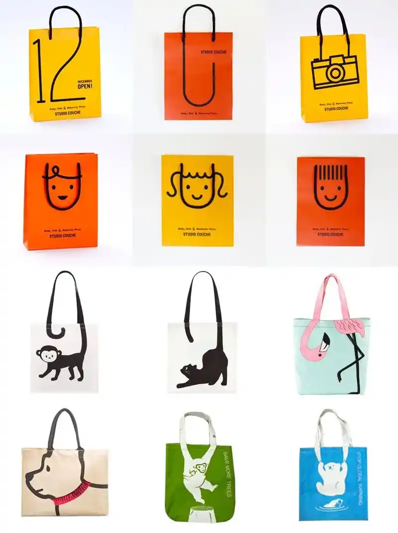12组超有趣的手提袋设计,好玩有趣往往最能脱颖而出～#平面设 - 抖音