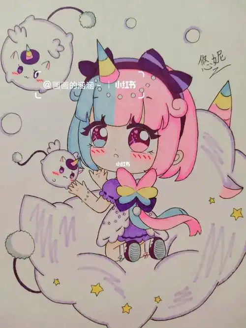 迷你世界悠妮原创手绘