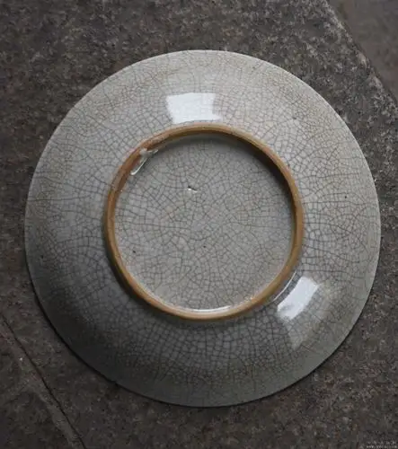 清代全品哥釉开片盘