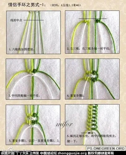 求这个手链的编法