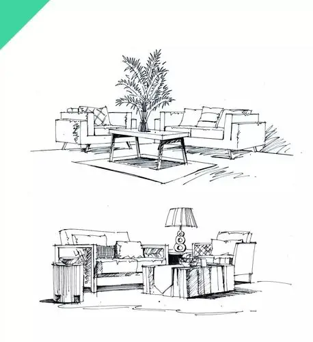 室内手绘入门技巧单体