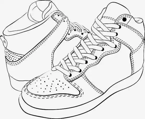 男鞋,女鞋,手绘鞋,鞋矢量图,黑色,黑色鞋子,鞋,运动鞋,板鞋[声明] 觅