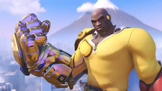 守望先锋2 x 一拳超人"埼玉末日铁拳"第一人称皮肤细节预览