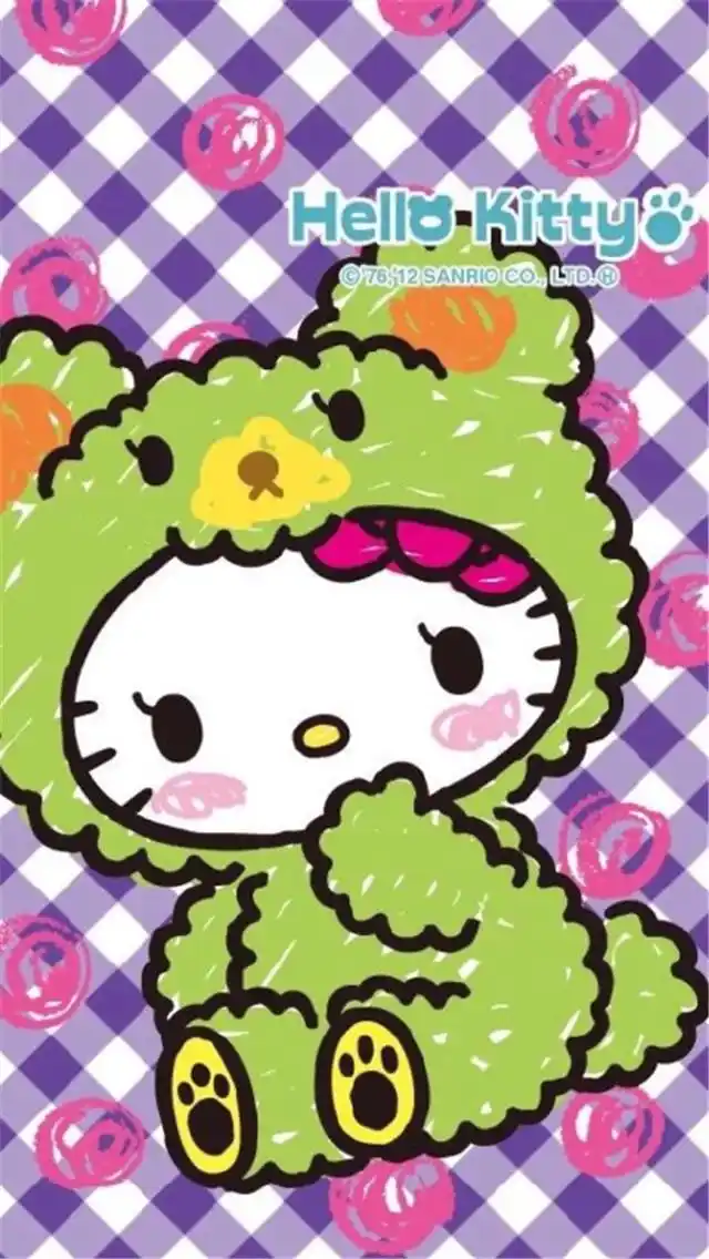 卡通粉嫩女生最爱hollekitty高清手机桌面壁纸下载是美桌网win4000.