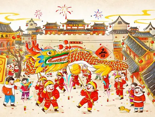 澎湃寒假年味征稿选登过年回家看舞龙