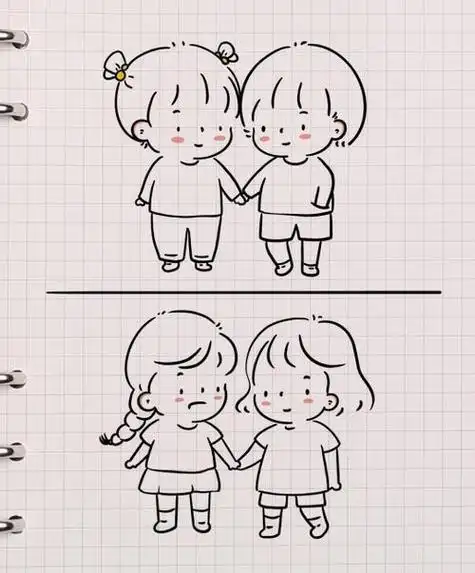 闺蜜手册怎么画简笔画