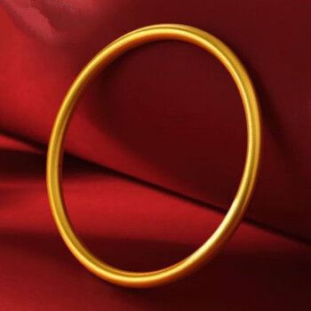 老凤祥古法黄金手镯999足金传承金镯子3d硬金时尚经典手环 结婚送礼佳