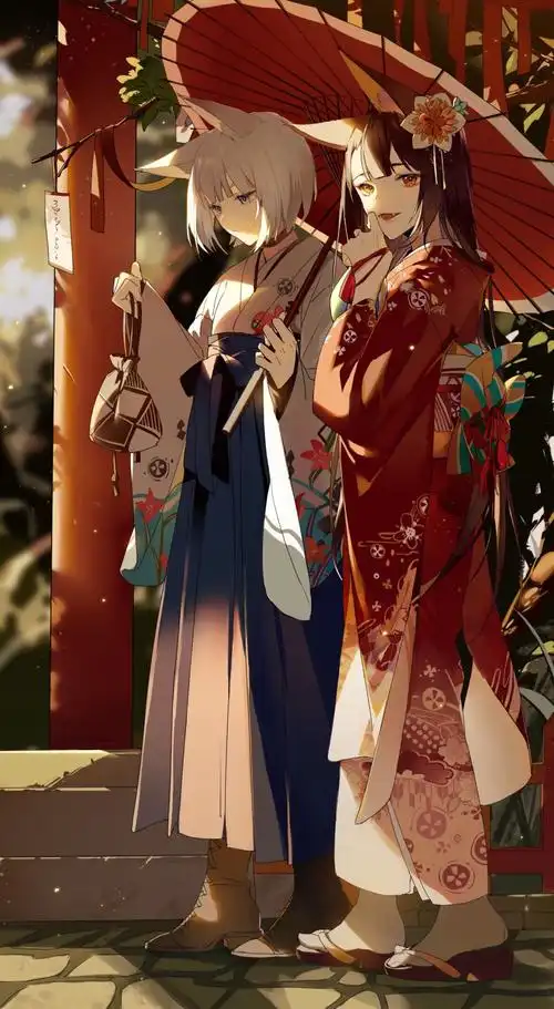 动漫插画和风和服第五期