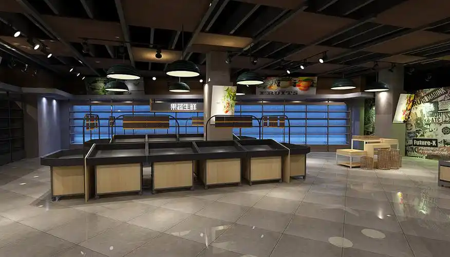 生鲜超市装修设计案例图