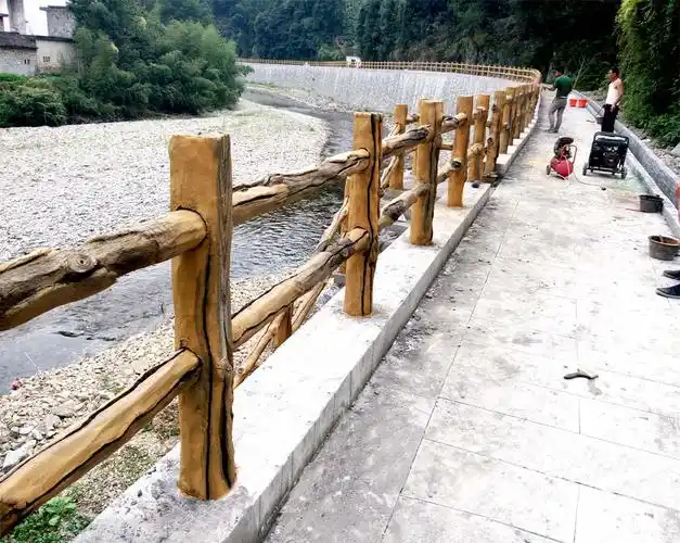 乡村水泥仿木栏杆