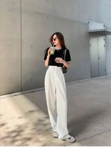 高腰阔腿裤配什么上衣更好看