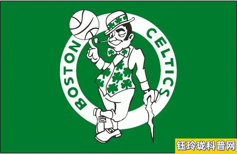 1996年凯尔特人队徽中小精灵的轮廓变得更明显,而且去掉了篮球的红色