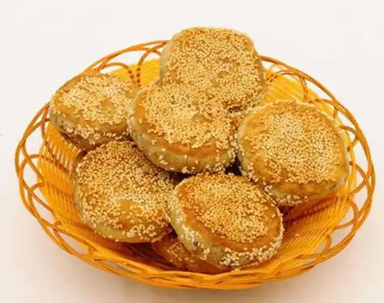 福成麻酱烧饼老北京正宗多层芝麻酱烧饼美食早餐火锅小吃麻酱烧饼280g