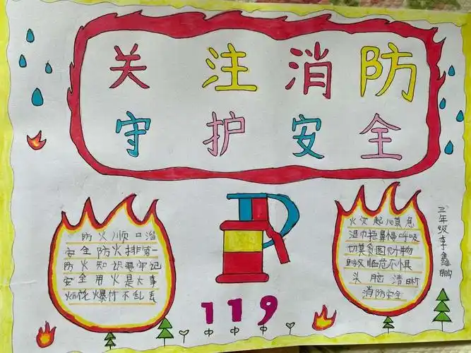 东张庄小学三年级主题班会 消防安全记心间