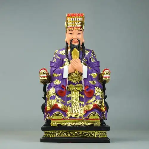 紫薇大帝神像居家供奉道教中天紫微北极太皇大帝摆件树脂紫薇星君