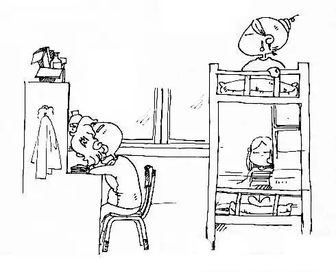 女生宿舍简笔画怎么画?