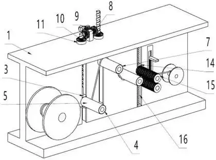 一种可快速调节张紧度的射频绕线机的制作方法