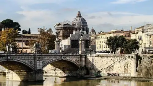 建筑风景如梦似幻的宗教国梵蒂冈
