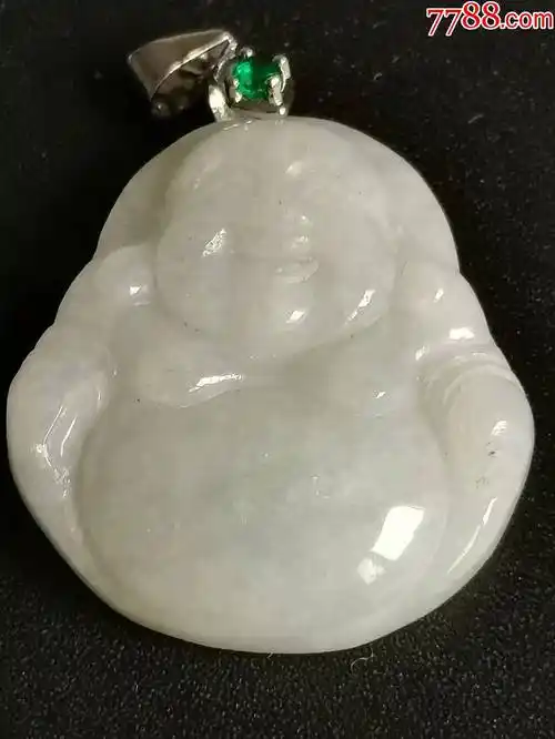 天然缅甸a货翡翠挂件,糯种佛公_价格1元_第1张